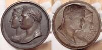 Frankreich Einseitige Bronzegussmedaille Von Andrieu.#M2 -