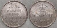 Schleswig-Holstein, Königliche Linie 16 Schilling 1831 IFF Winzige prägebedingte Randfehler.Schöne Patina.#6 Vorzüglich+