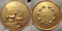 Memmingen Vergoldete Bronzemedaille Winzige Randfehler. -