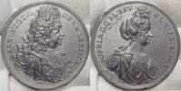 Braunschweig-Calenberg-Hannover Weißmetallmedaille Tuscheziffer auf dem Rand.Randfehler,winziger Kratzer. -