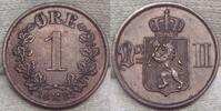 Norwegen Cu Öre Winziger Kratzer. -
