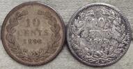 Niederlande - Königreich 10 Cents 2 Stück. -