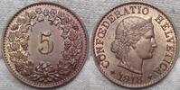 Schweiz - Eidgenossenschaft 5 Rappen Messing. -