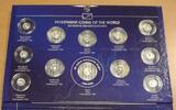Malawi 12 x 5 Kwacha Investment Coins of the World. -