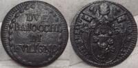Italien- Vatikan Cu 2 Baiocchi Foligno. -
