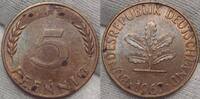 BRD 5 Pfennig Fleckig. -