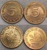 BRD 5 Pfennig 2 Stück. -