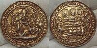 Haus Habsburg Vergoldete Silbergussmedaille Bearbeitet.Henkelspur. Werkstatt Nickel Milicz. -