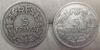 Frankreich 5 Francs 2 Stück. -