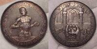 Schlesien-Breslau, Stadt Silbermedaille Schöne Patina.Winzige Randfehler. -