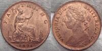 Großbritannien Farthing Winziger Kratzer. -