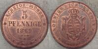 Sachsen-Albertinische Linie 5 Pfennig Winziger Kratzer. -