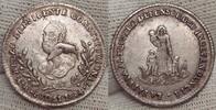 Bolivien Silbermedaille zu 1 Sol 1854 Sch&ouml;ne Patina. Vorz&uuml;glich. 150,00 EUR  zzgl. 5,00 EUR Versand