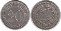 Kaiserreich 20 Pfennig 20 Pfennig 1892 G