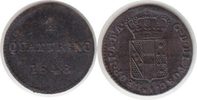 Italien Quattrino Toskana Leopold II. Quattrino 1848