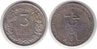 Weimarer Republik 3 Mark 3 Mark 1925 D "Rheinlande"