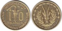 Französische Kolonien Probe 10 Francs Westafrika Probe 10 Francs 1957