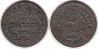Schweiz 1/2 Batzen Graubünden, Kanton 1/2 Batzen 1836 A-B