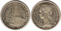 Französische Kolonien Probe 10 Francs Afars & Issas Probe 10 Francs 1969