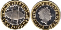 Grossbritannien 2 Pfund Elizabeth II. Gold/Silber 2 Pfund 1999 Auf den Rugby Weltpokal Image