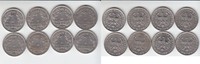 Drittes Reich Mark A, D, F und G (8 Stück)