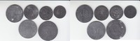Polen-Danzig 1,2,5,10,50 und 100 Pfennig Kriegsgefangenenlager Danzig / Troyl (6 Stück Zink) Изображение