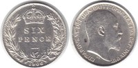 Grossbritannien Sixpence Edward VII. 1901-1910 Image