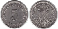 Kaiserreich 5 Pfennig J