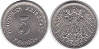 Kaiserreich 5 Pfennig F
