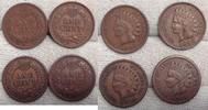 United States of America / USA Cent 1883, 1895, 1905, 1905.#15 -
