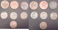 Russland 1/2 Kopeke 1842 SPM,1840, 1844, 1852 EM (ss-vz), 1855 EM, BM, 1857 EM. -