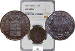 Greece 10-LEPTA-OTTO 1857 NGC-AU58BN 500,00 EUR  zzgl. 22,00 EUR Versand