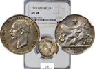 Greece SILVER-DRACHMA 1910 11224-6 NGC-AU58 125,00 EUR  zzgl. 22,00 EUR Versand