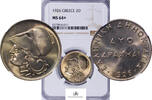 Greece 2-DRACHMAI 1926 171224-1 NGC-MS64+ 100,00 EUR  zzgl. 22,00 EUR Versand