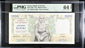 Greece 1000-DRACHMAI 1935 161224-1 PMG-64-EPQ 250,00 EUR  zzgl. 22,00 EUR Versand