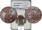 Greece COPPER-5-LEPTA 1833 7225-8 NGC-MS65BN 550,00 EUR  zzgl. 22,00 EUR Versand