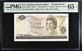 NEW-ZEALAND 1-DOLLAR-REPLACEMENT ND(1971-81) 17924-1 PMG-65-EPQ 85,00 EUR  zzgl. 22,00 EUR Versand