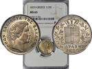 Greece SILVER-HALF-DRACHMA 1833 30825-2 NGC-MS63 650,00 EUR  zzgl. 22,00 EUR Versand