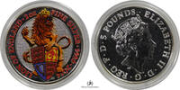 Great Britain 5-POUNDS-SILVER-2-OZ-LION-OF-ENGLAND 2016 COLOURED-BU 295,00 EUR  zzgl. 25,00 EUR Versand