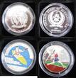 International 1997/98 Olympiade Sidney 2000, Farbmünzen-Set 5 Stück PP in Dose und Etui