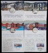 Bundesrepublik Deutschland 2000/01 alle 16 Landesparlamente auf Medaillen + Briefmarken auf A5-Blätter PP