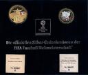 Brasilien u.a. 2012/14 Fußball WM 2014 in Brasilien, 8 versch. Silbermünzen wie angegeben PP in Box mit Zertifikat