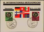 Bundesrepublik Deutschland 10-20 Pfg. 1951 NBA Wuppertal 20 Pfg mit Doppeldruck der schwarzen Farbe Brief/SST