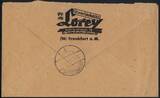 Deutsches Reich 8 Pfg. 1944 Hitlerwerte auf R-Brief mit Einzeiler-Stempel 
