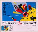 Spanien 8-50 Ptas 1988/92 Sommer-Olympiade in Barcelona kpl. Satz auf vier 