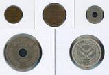 Palestine 1-50 Mils 1927/35 Serie 1, 2, 5, 10 und 50 Mils unter Brit. Verwaltung ss/vz/st