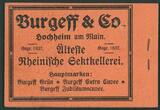 Deutsch - Ostafrika 1 Rupie 60 Hell. 1913 komplettes Markenheftchen mit kleinen Einschränkungen ** postfrisch