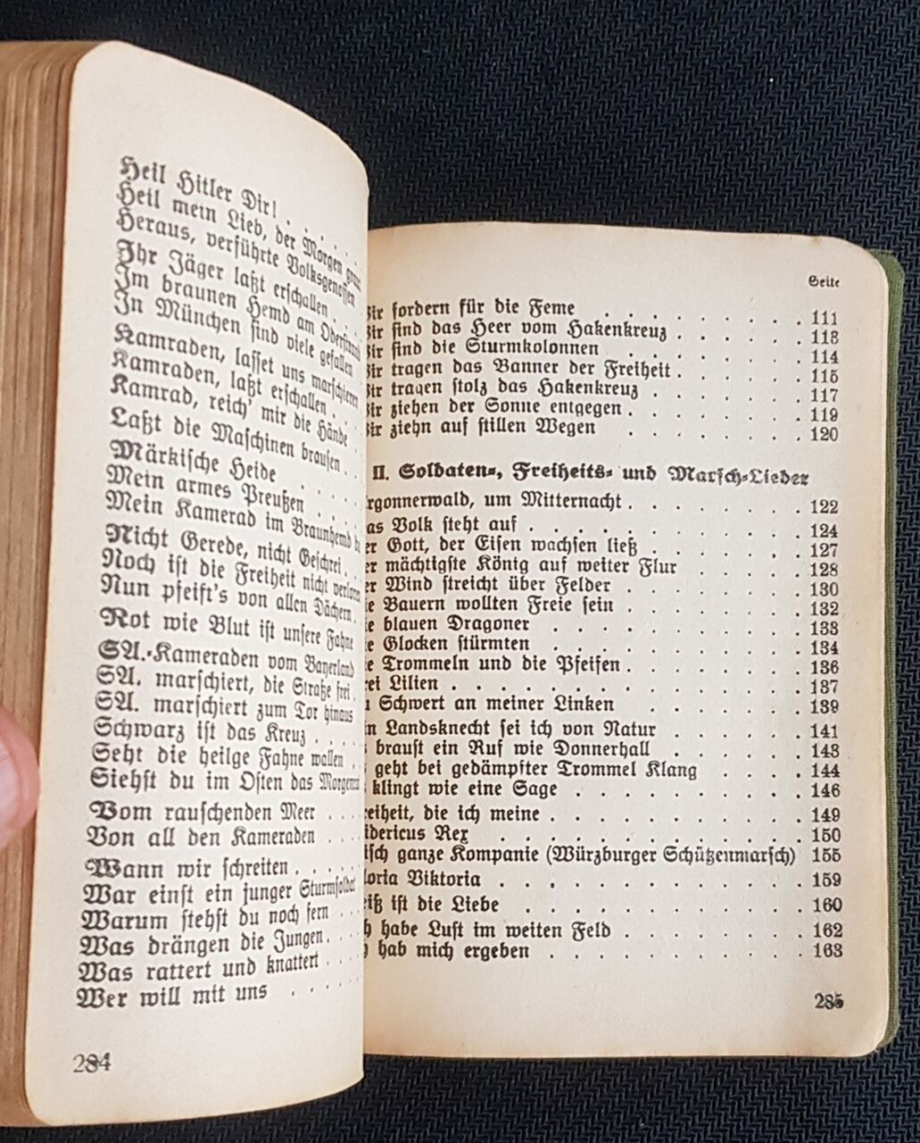 Deutsches Reich 1933 SA.Liederbuch II/III