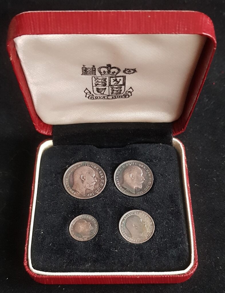 Greatbritain 1-4 Pence 1908 Edward VII. 'Maundy Money-Set' in ...