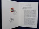 Bundesrepublik Deutschland 100 Jahre Weltpostverein UPU in MINISTERKARTE englisch/deutsch -